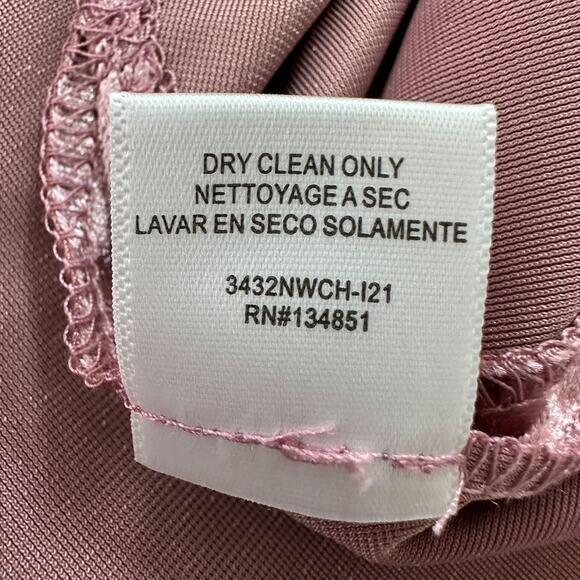 WAYF x Emma Rose Samantha Ruched Crushed Velvet Slit Midi Skirt Pink Medium NWT - Picture 10 of 12